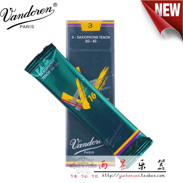 Saxophone France Vandoren V16 Tenor Sax Sax Creeds Коробка с 5 частями / саксофоновым тенор BB Reeds 2.5#, 3#,