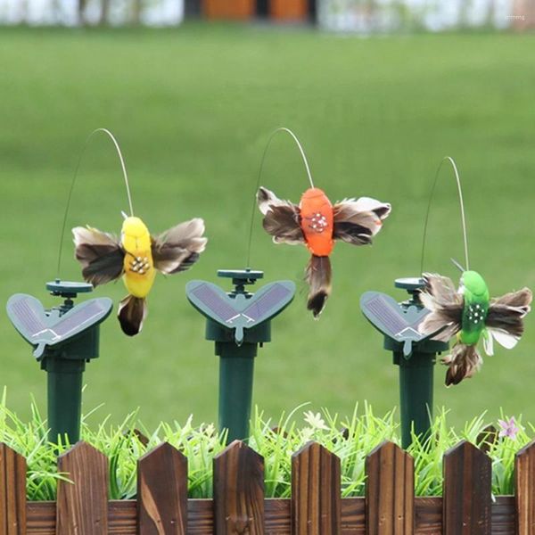 Dekorative Blumen Kraft Vibration fliegend flatterndes Kolibri Vogel Schmetterling für Gartenhofpflanzen Patio Landschaft außerhalb Dekor
