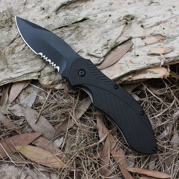 1605 Faca serrilhada dobrável com SpeedSafe -OrDoor Sports Multifunction Knife Camping Sobrevivência Facas dobráveis EDC Pocketknives