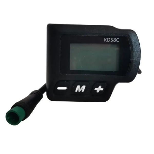 Acessórios Key Disp KD58C LCD Display Bike Electric Instrument Monitor Ebike Speeder Substituição Painel de peças Bafang Kit