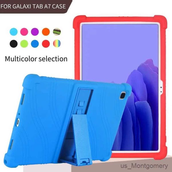 Tablet PC Casos Bags Case para Galaxy Tab A7 SM-T500 SM505 T507 Tablets Seguro à prova de choque de choques Tampa de silicone