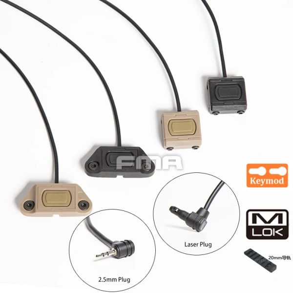 LUZES TBFMA OUTEROURO TATOTIC TATOTAL Dual PEQ mouse interruptor do interruptor de controle de fio Lanterna TB1409 BK/DE DE