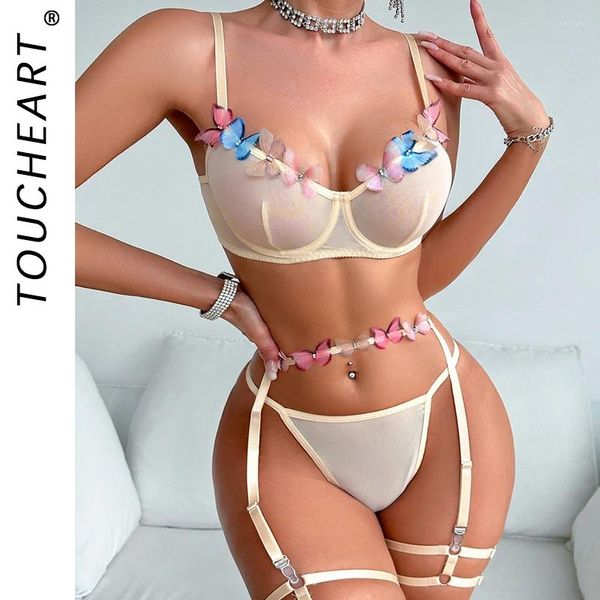 Reggiseni set sexy underware lingerie romantiche per donna donna biancheria intima abiti sessuali fantasy ensemble femmes langerie reggisen