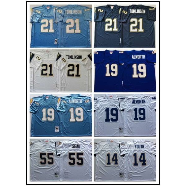 Football Trikots Lightning Jersey Legendary gestickt 14#55 Männer- und Frauensport-T-Shirt Mesh