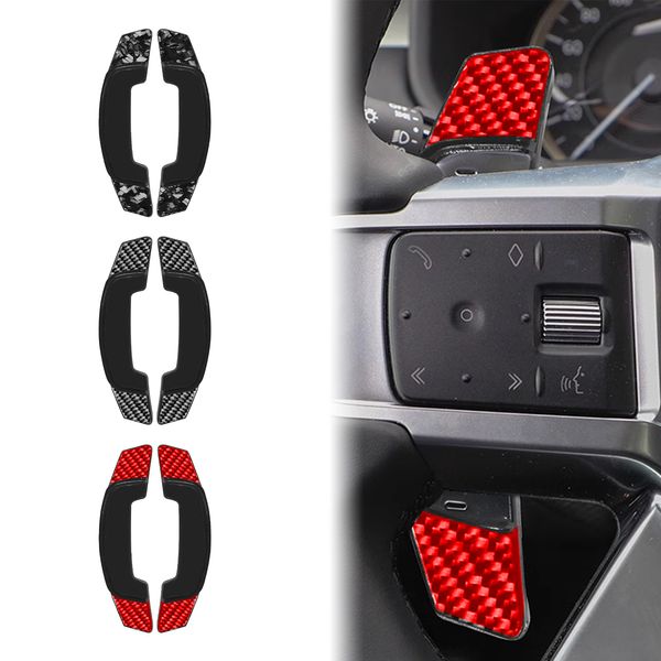 2 pezzi Sterzo del volante per auto Shifter paddle esteso per gamma rover sport in fibra di carbonio