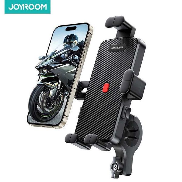 Cep Telefon Montajları Tutucular Joyroom Bisiklet Telefon Tutucusu 360 4.7-6.8 inç cep telefonu standı şok geçirmez braket y240423 için evrensel bisiklet telefon tutucu montajı