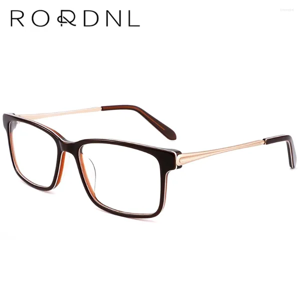 Sonnenbrille Rahmen Rahmen Großhandel optische Brille Square Rahmen für Männer Bulk verschreibungspflichtige Marke Brillen Mode Eyewear Männliche Acetat Myopie