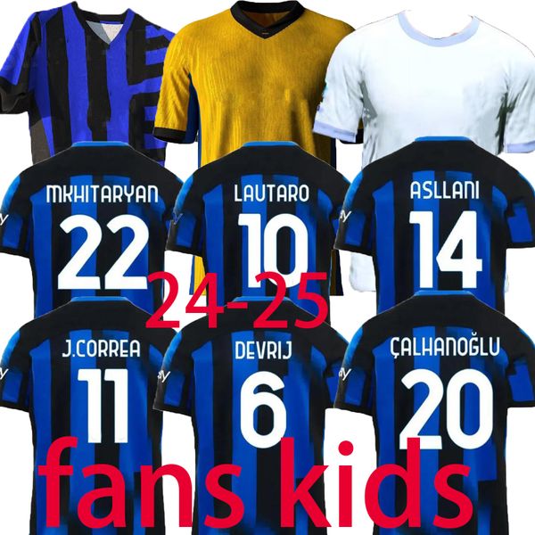 2024 2025 Giroud Soccer Jerseys Home Away Inters Milans Giroud Ibrahimovic Lautaro Correa Milans Theo Brahim 24 футбольная рубашка 24 униформа для мужчин Детские комплекты