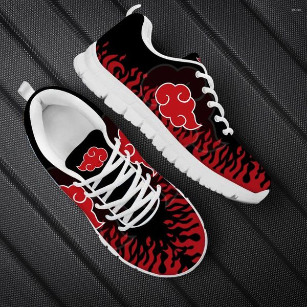 Scarpe casual in cuiisart Rosso Fire Cartoon Modello Ladies Flat Footwear Mesh Leisure Sneakers Zapatos Mujer Women White Sneaker 2024 dimensioni