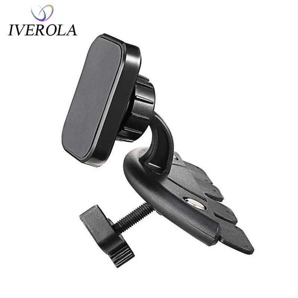 Celular montar suporte para suporte para o suporte de telefone universal cd slot slot de carro magnético suporte 360 rotação suporte de telefone celular suporte para telefones celulares tablets gps y240423