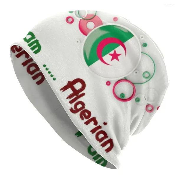 Berets Algeria flag Beanie Cap Unisex Winter теплый капот homme вязаные шляпы мода на открытые алжирские горды