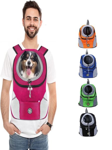 Пехой собака -перевозчика для собак для собак рюкзак Портативная воздушная дышащая сумка для собак на открытом воздухе сумка для собак -перевозчика.