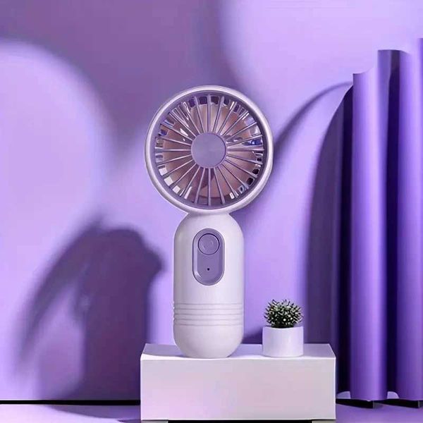 Andere Geräte Handheld Small USB Electric Lüfter Mini Kompakt tragbare Taschenlüfter 3-Gang Cool Outdoor Fan Student Dorktion Desktop Geschenk J240423