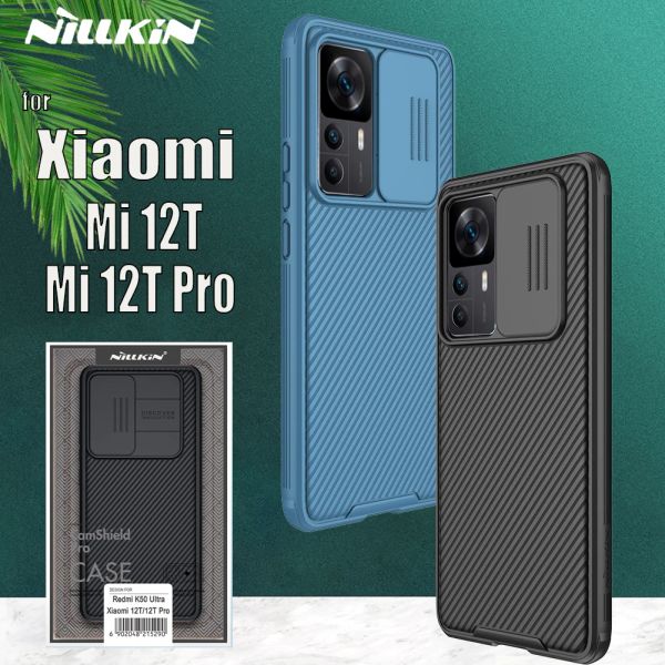 Boormachine für Xiaomi Mi 12t Pro 5G Hülle Nillkin -Schieber Kamera Schutzlinsen Schutz für den Privatsphäre Schocksicherer Hartpc -Abdeckung für Xiaomi 12 T M12T