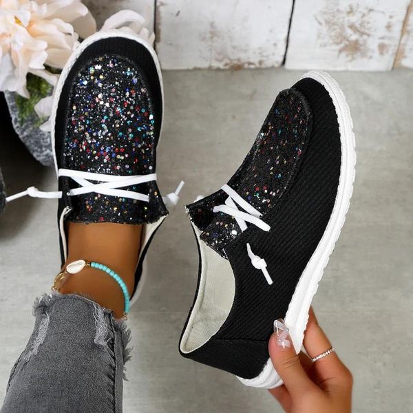 Sapatos casuais Canvas Mulheres Summer Sports Sports Sneakers Lace Breathable Up Designer Feminino Footwear Zapatos Mujer