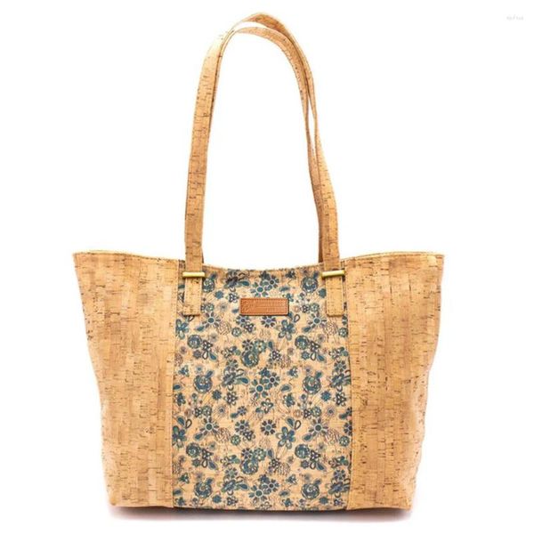 Bolsa bolsa estampada feminina ladra ombro de cortiça moda simples