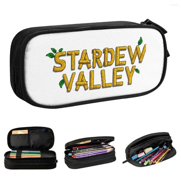 Смешная Stardwew Valley Game Sign Pen Box Double Layer крупные школьные аксессуары для школьных аксессуаров Suppor