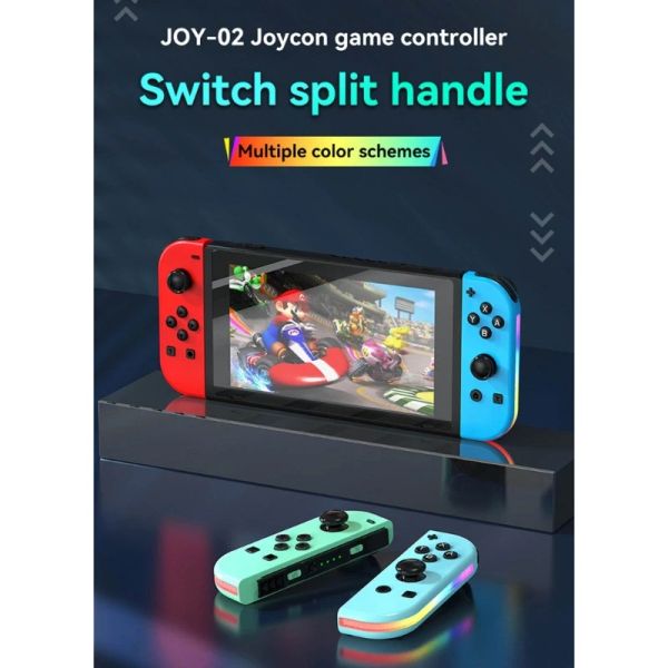 GamePads Game Controller Беспроводной контроллер для ПК Switchs 3D джойстик 6Axis Gyroscope Поддержка Wakeup Turbos RGB Joypad