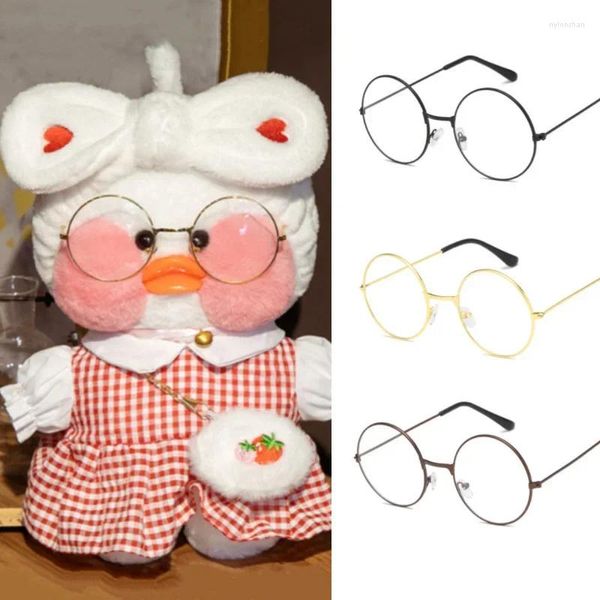 Sonnenbrille süße Brille Kleidung für 30 cm Mimi Entenpuppe runder Flachspiegel Plüsch Brillen Accessoires Kinder Mädchen Geschenk