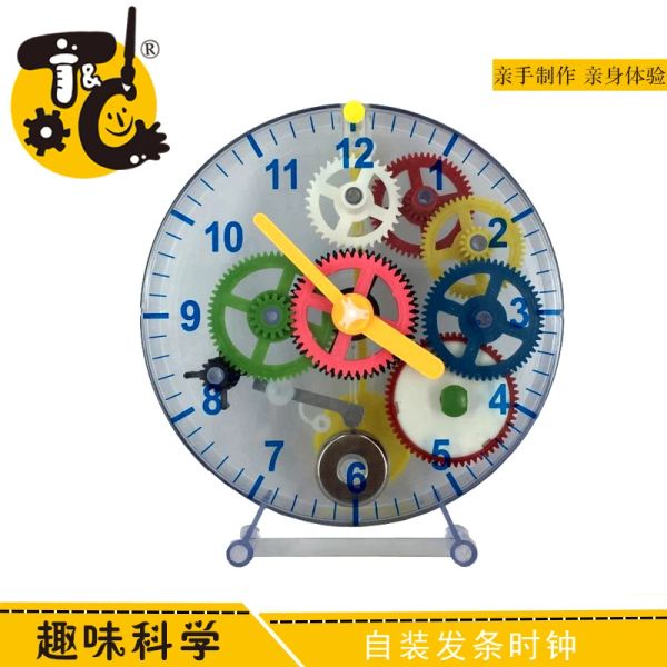 Relógios Auto Assembléia DIY Modelo Relógio Modelo de Relógio Mecânico Relógio de Ciência do Relógio de Ensino