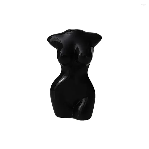 Vasi Body Female Vase Sculpture Desktop Ceramics Flowerpot Flower Tabletop