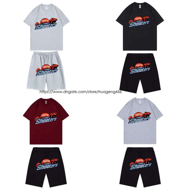 Maglietta da uomo per trapstar estate tigre tigre tigra maglietta manica corta set per uomini donne abbigliamento da abbigliamento shorts pezzi abbigliamento