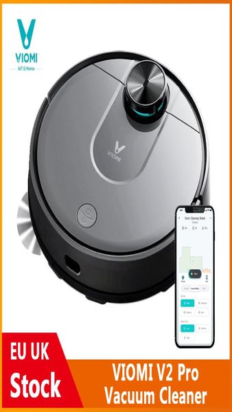 EU Stock Viomi V2 Pro Robot Caremer Mop Mop Master Mi Home App Control 2100pa всасывающая лазерная навигационная навигация и шлифование WIP3085121