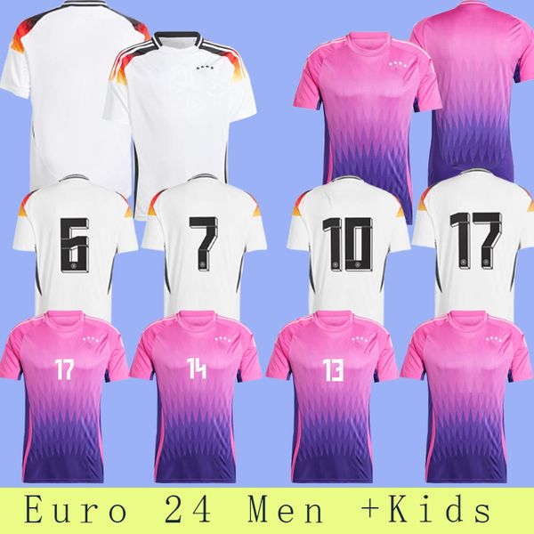 2024 25 Maglie da calcio della Coppa Europa Germania Werner Reus Muller Draxler Kroos Gnabry Gotze Hummels Kit Kit Women Men Football Shirt