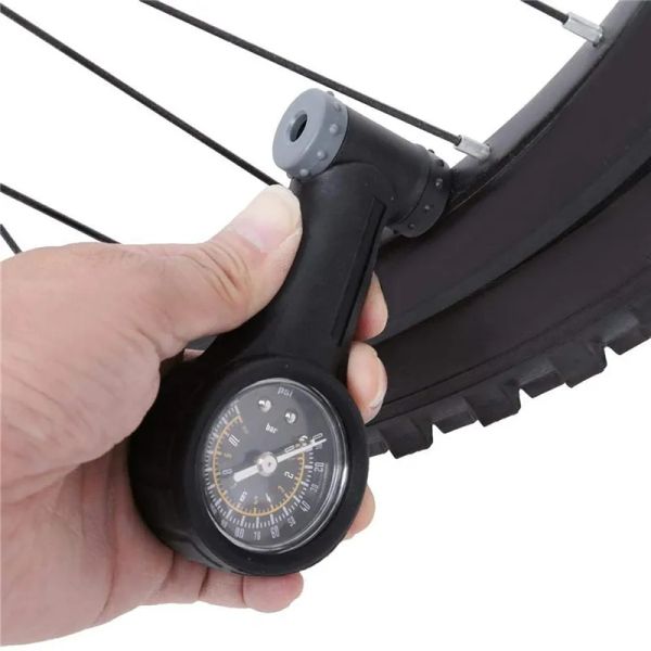 Accessoires Giyo 160 psi Fahrrad Reifenluftdruckmesser Mini Mountain Road Bike Luftreifenmesser Messung für Presta -Ventil/Schraderventil