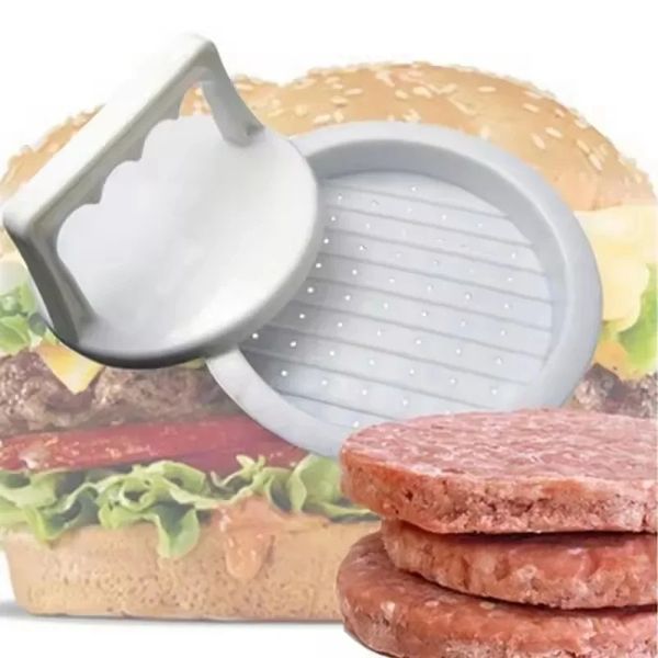 Nuovo hamburger rotondo pressa per hamburger in plastica per hamburger di carne di carne hamburger di carne hamburger per pattine maker stampo macchina da cucina strumenti di pollame hamburger