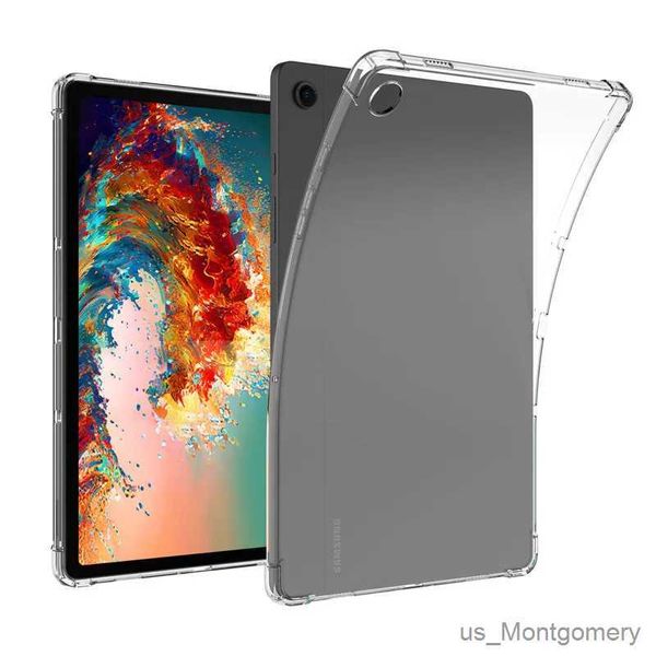 Tablet -PC -Koffer Taschen für Galaxy Tab A9+ 11 Zoll Transparentes Gehäuse für A9 plus 11 Soft TPU -Abdeckungsfunda für x210 x216