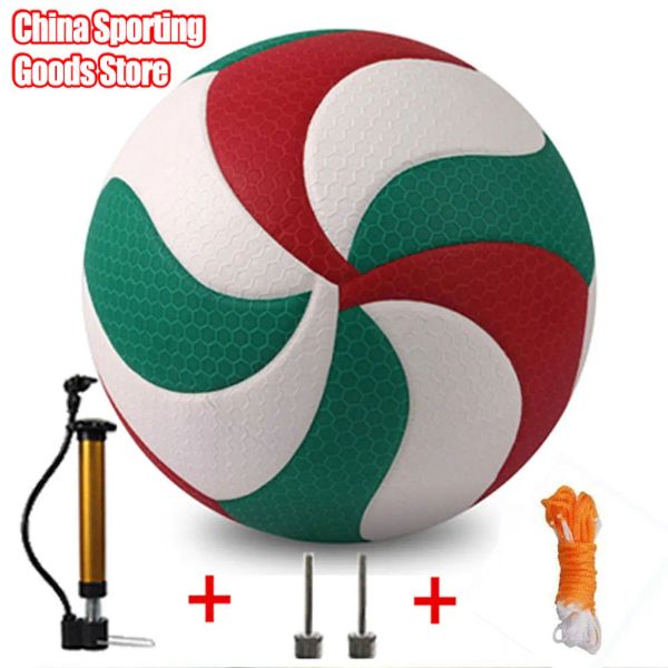 Pallavolo bellissima pallavolo VSM5000 Size 5 Pompa dell'aria di addestramento sportivo per esterni di alta qualità da esterno + ago + borsa da rete