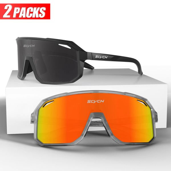 Óculos de sol Scvcn Sports Men UV400 Óculos de sol Ciclismo Óculos de bicicleta fotochrômica Bike de bicicleta Eyewear MTB Óculos ao ar livre Biciclo Mulheres caçando