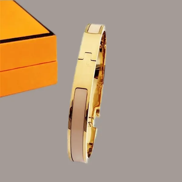 Pulseira de designer vintage manguito de aço inoxidável Bracelet de ouro bandeira de ouro