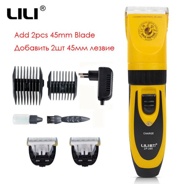 Клипперс Lili Dog Hair Trimmer ZP 295 Профессиональные питомцы Clippers 35W Перезаряжаемая электрическая бритва коша