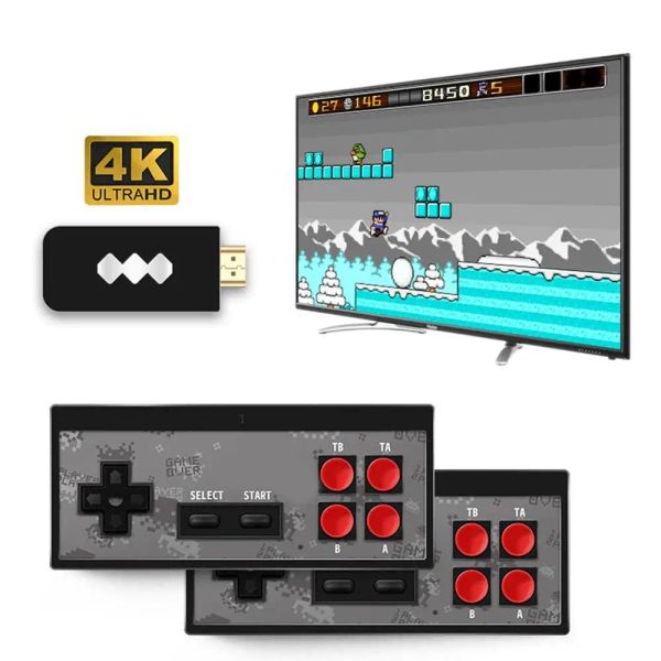 Gamepads Y2 Retro Game Console Support 2 Spieler HDMI HD Integriert 568 Klassische Videospiele USB Handheld Infrarot Retro Gamepad Controller