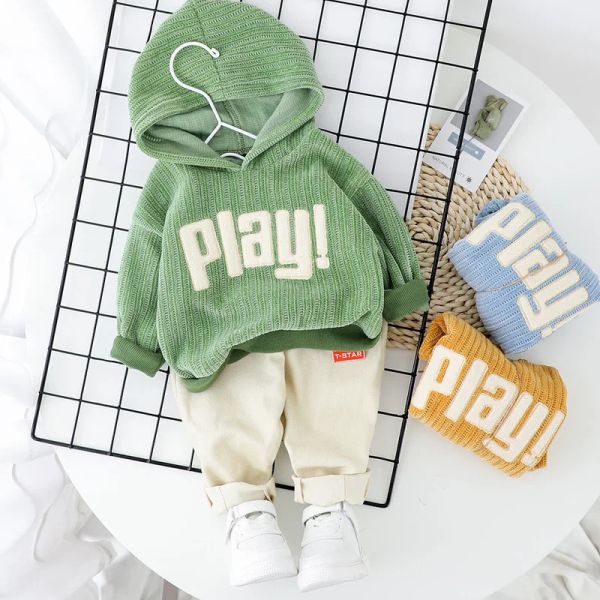 Sets Baby Boy Clothing Set Frühling Herbst Mode Baumwolle Kapuze Tops+Pants2pcs Infant Neugeborene Mädchen Tracksan für Neugeborene Geschenkset