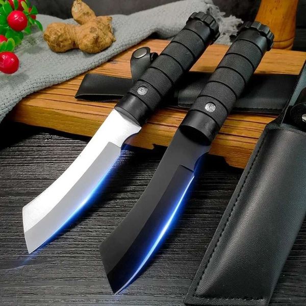 Кухонный нож, нож для мясного ножа для мясного ножа для мясного ножа, фиксированный лезвие, многоцелевой нож для кемпинга