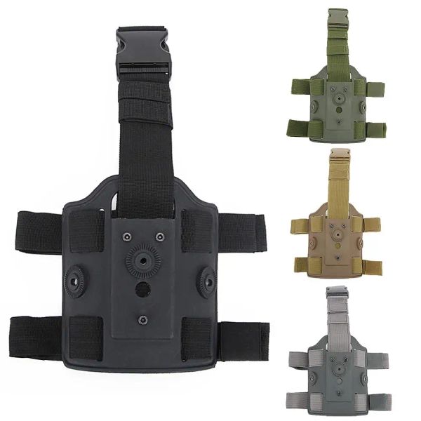 Adaptador de coldre de pernas táticas Adaptador Drop coxa bolsa bolsa escondida Carry para Glock Pistol Pistol Paddle Hunting Gear
