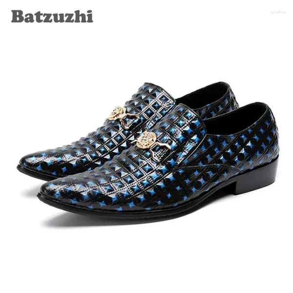 Scarpe eleganti di lusso Italia marchio Men 2024 Festa in pelle fatta a mano e Zapatos Wedding Hombre Big US 6-12