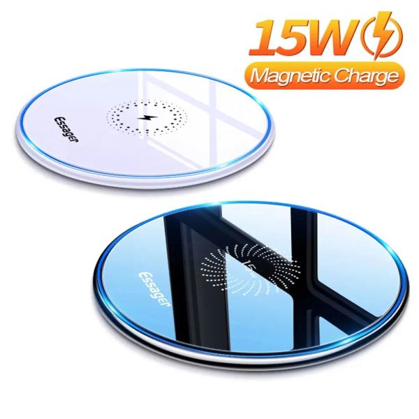 Chargers Universal Durável Cabo USB com segurança Fast Dock qi carregador sem fio 15w almofada de carregamento