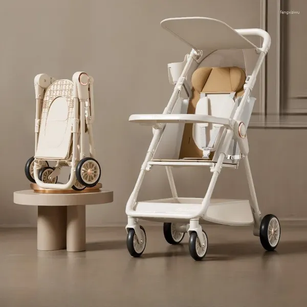 Passeggiatori passeggini passeggini pieghevoli CONTRO DELLA LUMINO COMPATTO COMPATTO PER INFANTSYOUNG BAMBINI NATO PRAM PRAM BABY WALKING ARTIFACT TROLLEY