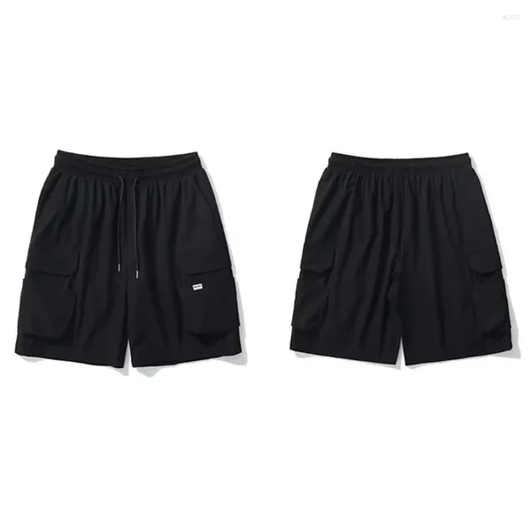 Shorts masculinos de falha diariamente homens cargo de tamanho grande respirável curto conforto de luto hip hop