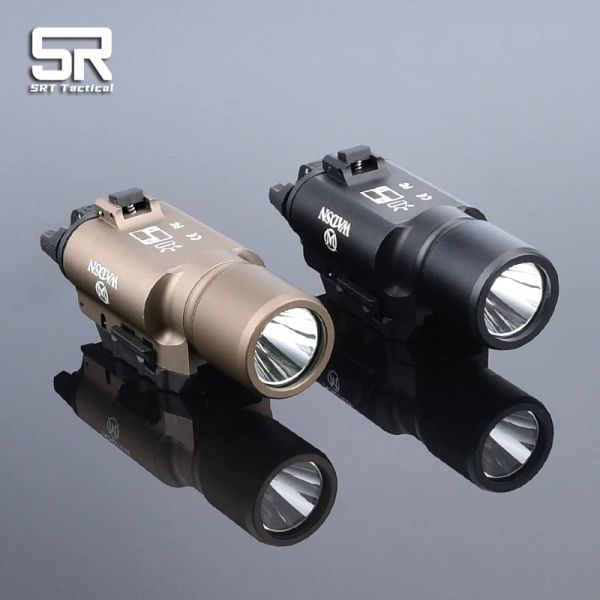 Scopi tattici x300 torcia in metallo a led metallo a monte leggera Attrezzatura airrofamica Attrezzatura a caccia di ghiotti per la luce bianca da 20 mm