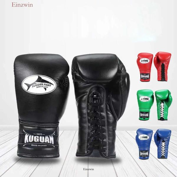 Schutzausrüstung professionelle Boxhandschuhe Erwachsene kostenlose Kampfhandschuhe für Männer Frauen hochwertige Muay Thai MMA Box -Trainingsausrüstung 399