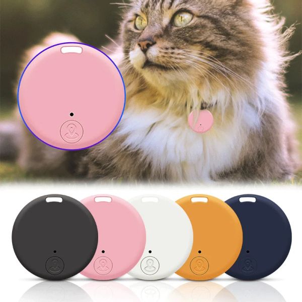 Tracker Cat Dog GPS Bluetooth 5.0 Tracker Antilost -Gerät Runde Antilost -Gerät Pet Kids Bag Brieftasche Tracking Smart Finder Locator