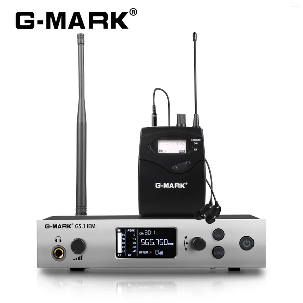 Microfoni G-Mark G5.1 IEM Wireless nel sistema di monitoraggio a orecchie per esibizioni in fase esterna Return in tempo reale Microfono