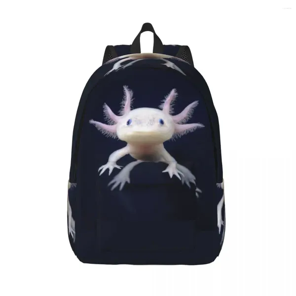 Laptop zaino un unico sacchetto scolastico axolotls durevole studente ragazzo viaggio