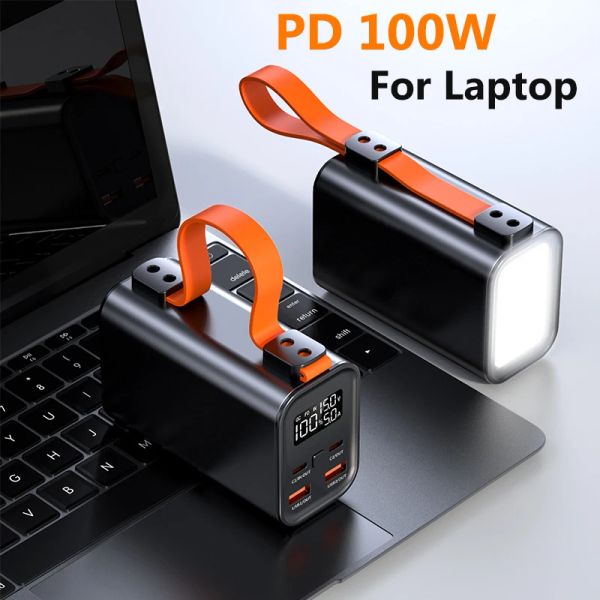 Chargers 100W Charging Fast Power Bank 30000mAh carregador de bateria portátil para iPhone 14 13 Samsung Huawei Xiaomi Notebook PowerBank