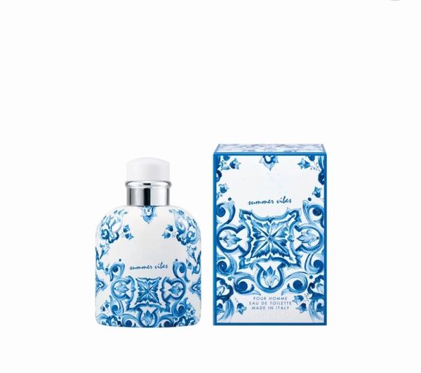 2023 New Men Perfume Summer Vibes Spray Fragrance Blue derramar homme perfume EDT 125ml